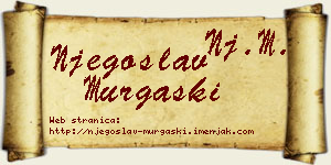 Njegoslav Murgaški vizit kartica